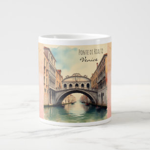 Caneca De Café Grande Romance sob a sombra de Ponte di Rialto