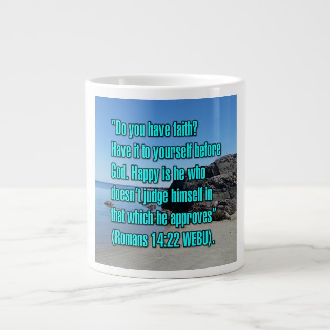 Caneca De Café Grande Romanos 14:22 WEBU Mug (Frente)