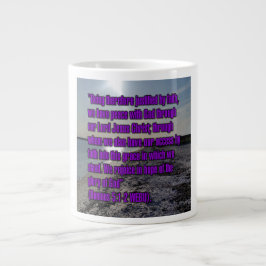 Caneca De Café Grande Romanos 5:1-2 WEBU Mug