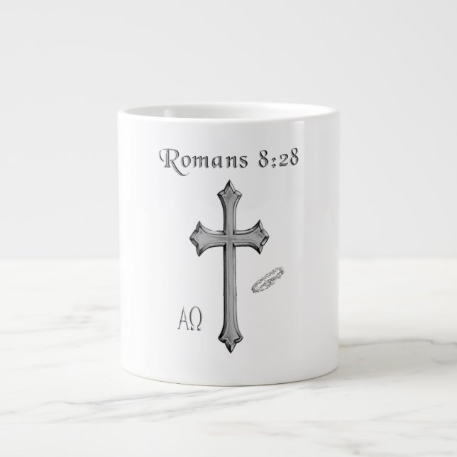 Caneca De Café Grande Romanos 8:28 produtos (Frente)