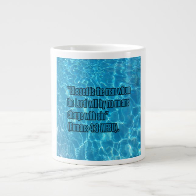 Caneca De Café Grande Romans 4:8 WEBU Mug (Frente)