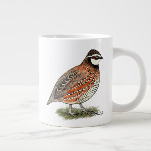 Caneca De Café Grande Rooster Bobwhite Quail