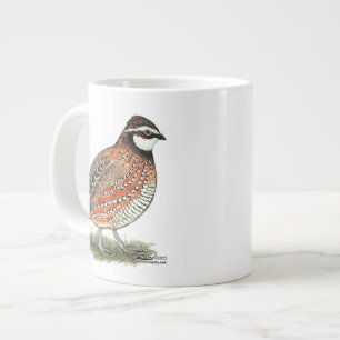Caneca De Café Grande Rooster Bobwhite Quail