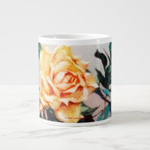 Caneca De Café Grande Rosa