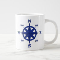 rosa de Compass de 8 Pontos, Marinho Azul