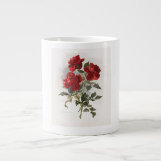 Caneca De Café Grande Rosas,