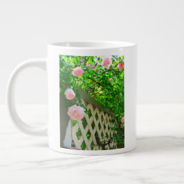 Caneca De Café Grande Rosas cor-de-rosa e alcatifa - Vinha de Martha