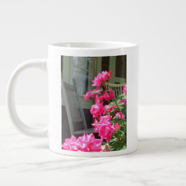 Caneca De Café Grande Rosas cor-de-rosa e Rocker - Vineyard de Martha