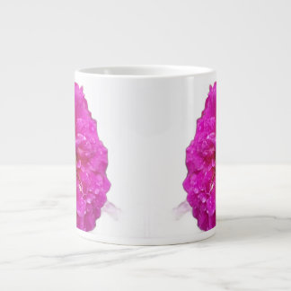 Caneca De Café Grande Rosas Roxas