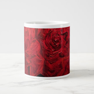 Caneca De Café Grande Rosas são Red Mug