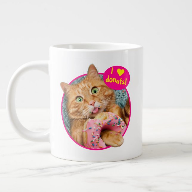 Caneca De Café Grande Rosquinha para alimentação de gatos (Esquerda)