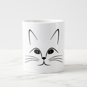 CANECA DE CAFÉ GRANDE ROSTO DE GATO