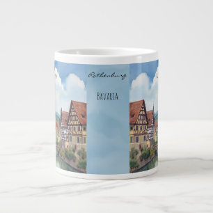 Caneca De Café Grande Rothenburg Bavaria, Alemanha Memórias Inesquecívei