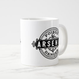 Caneca De Café Grande Rótulo de Veneno do Estilo de Vintagem Arsênico