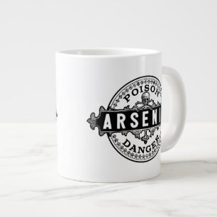 Caneca De Café Grande Rótulo de Veneno do Estilo de Vintagem Arsênico