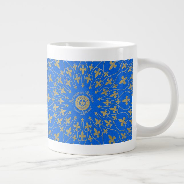 Caneca De Café Grande Rótulo Savon de la Reine Soap (Direita)