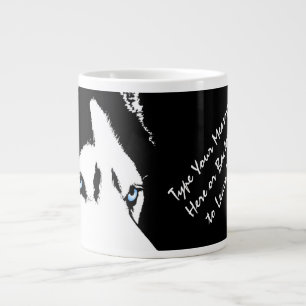 Caneca De Café Grande Rouco Jumbo Mug Siberian Husky Cup Personalizado