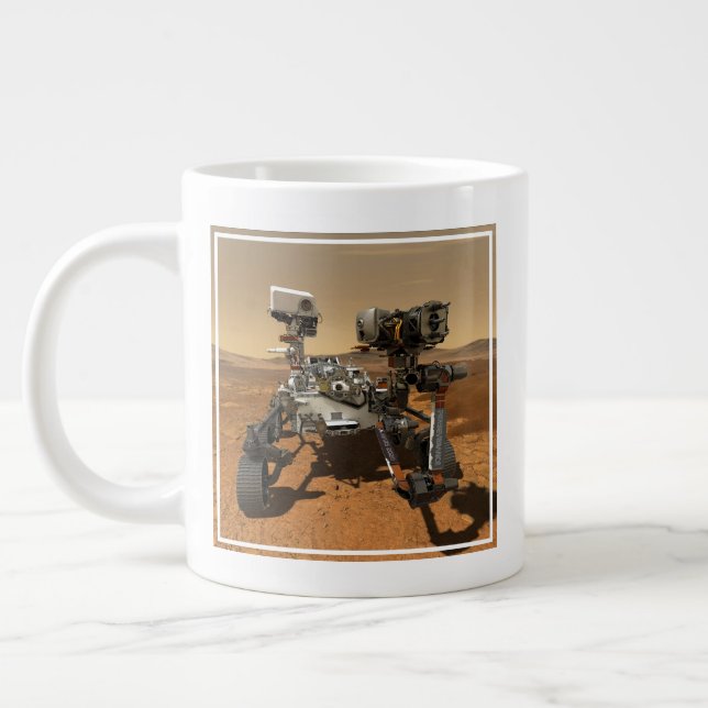 Caneca De Café Grande Rover De Perseverança Operando Na Superfície De Ma (Esquerda)