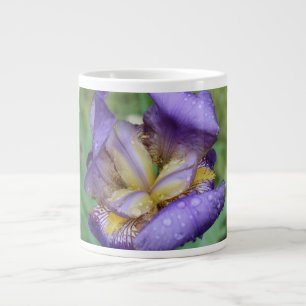 Caneca De Café Grande Roxo Iris (Iris Germanica)