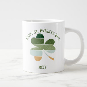 Caneca De Café Grande Rua, dia de Patrick, o Shamrock irlandês afligido