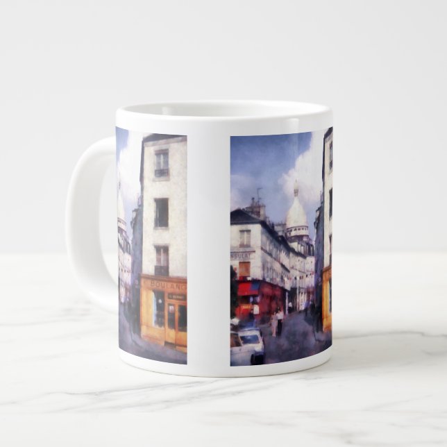 Caneca De Café Grande Rua Paris (Frente Esquerda)