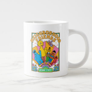 Caneca De Café Grande Rua Sésamo   Amigos de vizinhança