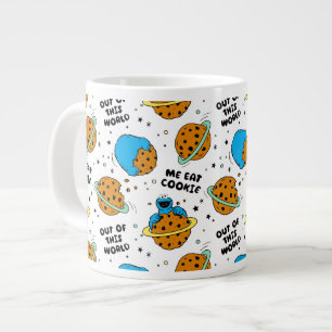 Caneca De Café Grande Rua Sésamo   Monstro de Cookies Fora deste Mundo