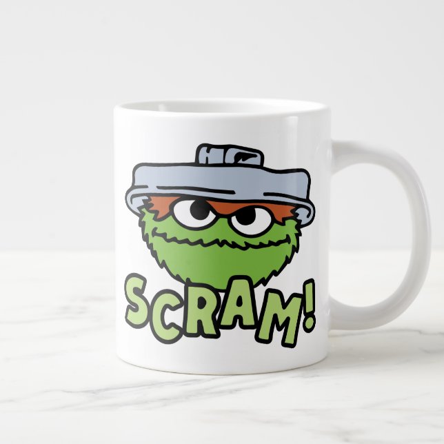 Caneca De Café Grande Rua Sésamo | Oscar, o Grouch Scram! (Direita)