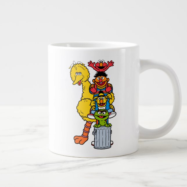 Caneca De Café Grande Rua Sésamo | Sésamo Street Pals Pose (Direita)