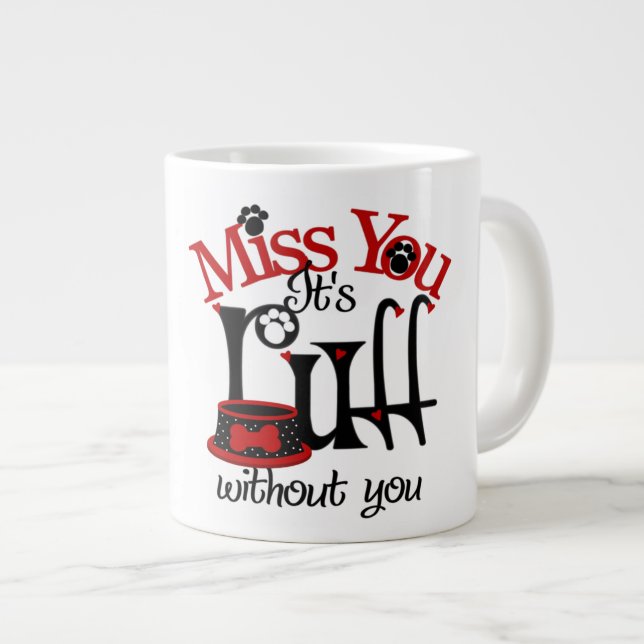Caneca De Café Grande Ruff - Jumbo Mug (Frente Esquerda)