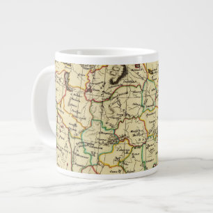 Caneca De Café Grande Rússia na Europa com limites delineados