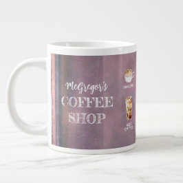 Caneca De Café Grande Rustic Coffee Compra Family ou Business Purple