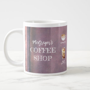 Caneca De Café Grande Rustic Coffee Compra Family ou Business Purple