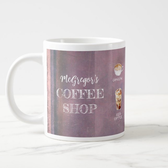 Caneca De Café Grande Rustic Coffee Compra Family ou Business Purple (Esquerda)