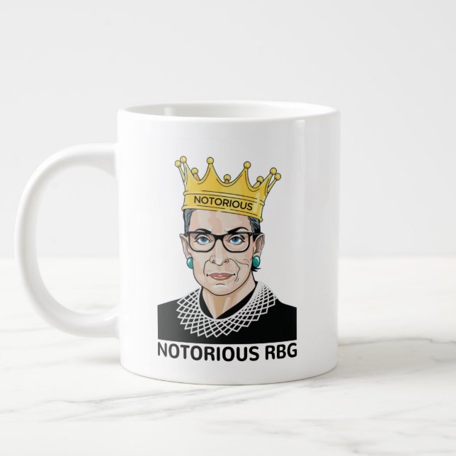 Caneca De Café Grande Ruth Bader Ginsburg Mug, notória RBG (Esquerda)
