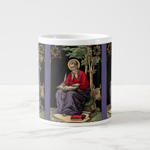 Caneca De Café Grande S. Lucas Evangelista Escrevendo