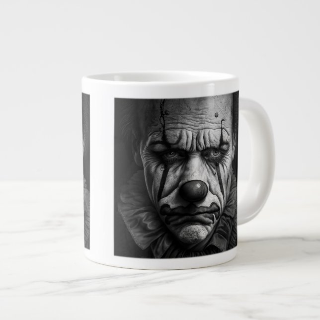 Caneca De Café Grande Sad Clowe Jumbo Mug (Frente Esquerda)
