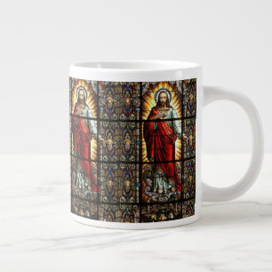 Caneca De Café Grande Sagrado Coração de Jesus Escondeu Vidro