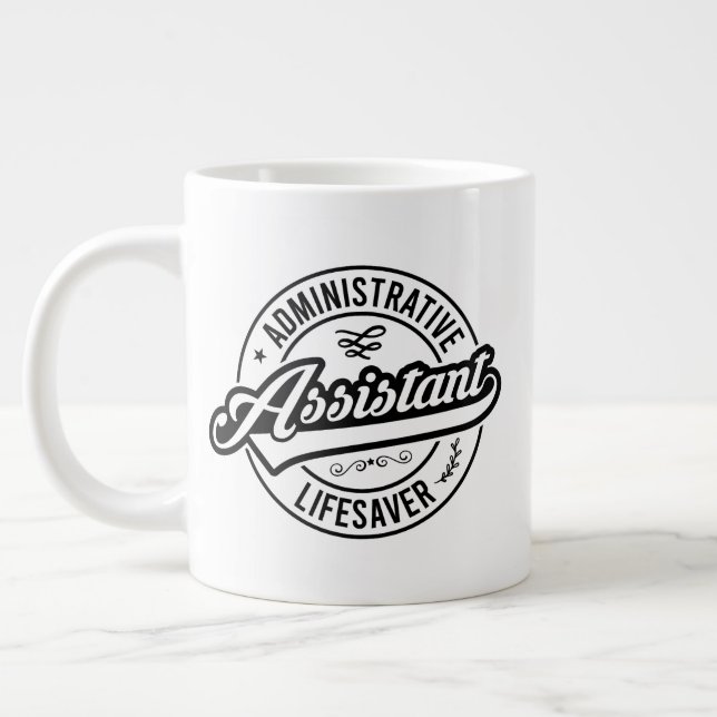 Caneca De Café Grande Sala de Vida Profissional Administrativo (Esquerda)