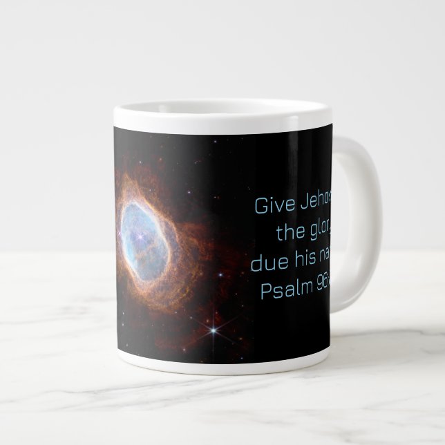 Caneca De Café Grande Salm 96:8a para 2025 Imagem do JWST (Frente Esquerda)