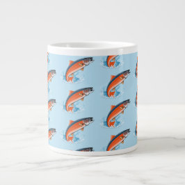Caneca De Café Grande Salmão