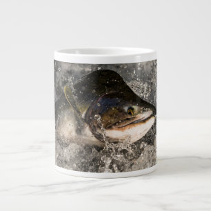 Caneca De Café Grande Salmão de Salmão