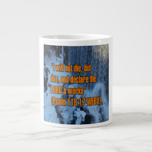 Caneca De Café Grande Salmo 118:17 WEBU Mug