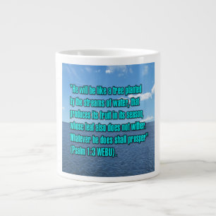 Caneca De Café Grande Salmo 1:3 WEBU Mug