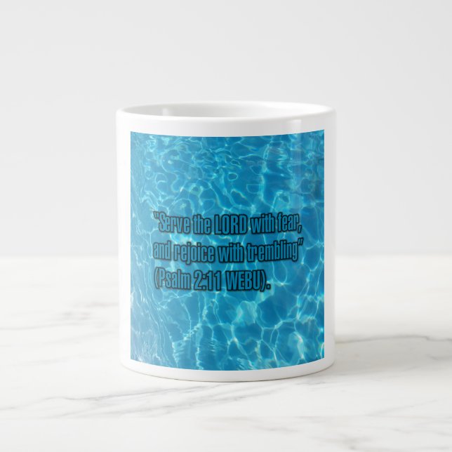 Caneca De Café Grande Salmo 2:11 WEBU Mug (Frente)