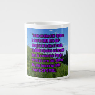 Caneca De Café Grande Salmo 37:39-40 WEBU Mug