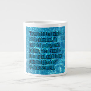 Caneca De Café Grande Salmo 63:5-6 WEBU Mug