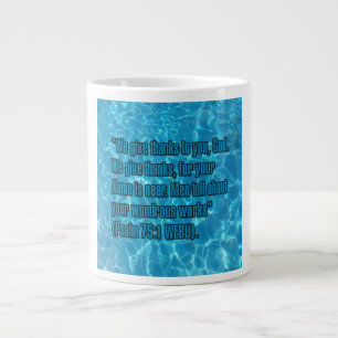 Caneca De Café Grande Salmo 75:1 WEBU Mug