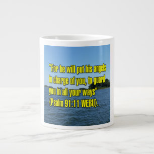 Caneca De Café Grande Salmo 91:11 WEBU Mug