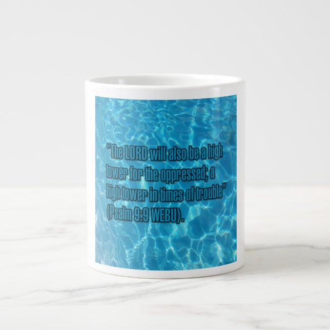 Caneca De Café Grande Salmo 9:9 WEBU Mug (Frente)